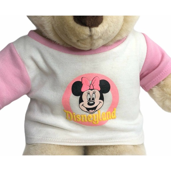 Build-A-Bear Stuffed Plush Disney Minnie Mouse Shirt Ears Hat Outfit Disneyland - Picture 3 of 6